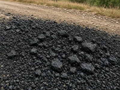 Подсыпка грунтовой дороги дробленым асфальтом в районе