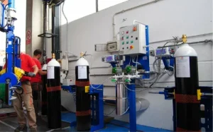 Заправка баллонов техническими газами